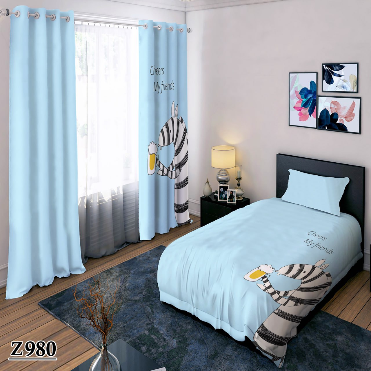 پنل چاپی با پارچه مخمل کالیفرنیا